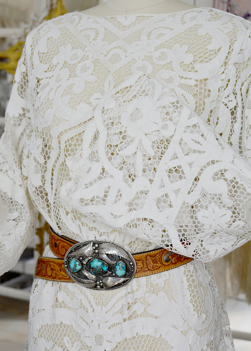 Mirielle Very Fine Antique Hand Made Venetian Lace Dress Jill Garber Couture Mirielle Very Fine Antique Hand Made Venetian Lace Dress Jill Garber Couture